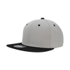 Decky RP1 - Fitted Flat Bill Hat, Retro Fitted Cap (Sizes: 7 3/8 - 7 3/4)