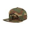 Decky RP1 - Fitted Flat Bill Hat, Retro Fitted Cap (Sizes: 6 7/8 - 7 1/4)