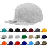Decky RP1 - Fitted Flat Bill Hat, Retro Fitted Cap (Sizes: 6 7/8 - 7 1/4) - CASE Pricing - Picture 1 of 31