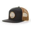 Richardson 168 7-Panel Trucker Hat, Flat Bill Snapback