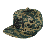 Camo USA America Snapback Hats Flat Bill Caps Camouflage - S019