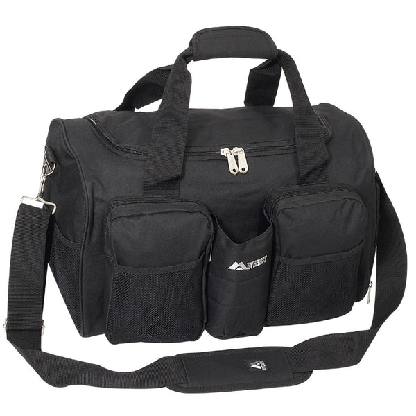 Everest Sports Wet Pocket Duffel Bag Black
