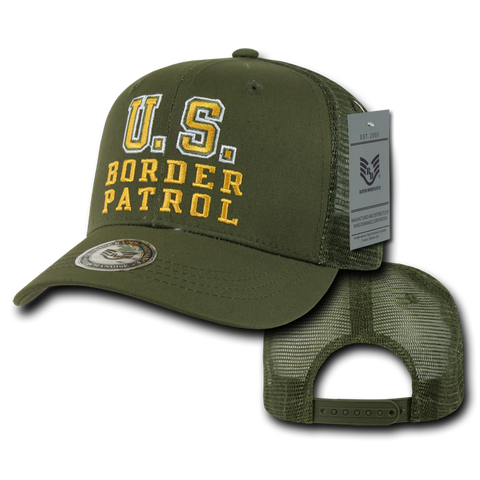 US Border Patrol Trucker Hat Mesh Baseball Cap Customs - Rapid Dominance S77