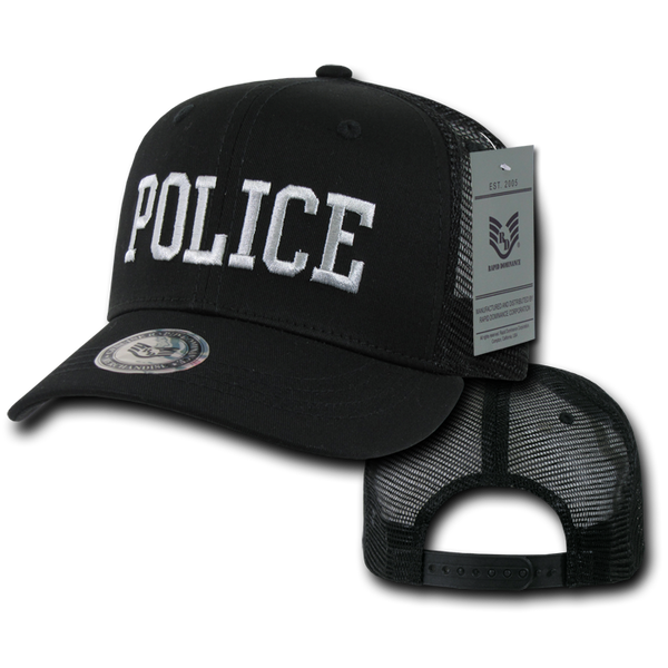 Police Trucker Hat Mesh Baseball Cap Officer Cop Law Enforcement - Rapid Dominance S77