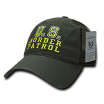 US Border Patrol Trucker Hat Relaxed Mesh Baseball Cap Customs - Rapid Dominance S79