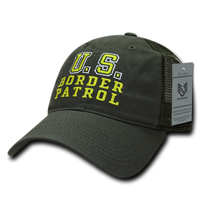 US Border Patrol Trucker Hat Relaxed Mesh Baseball Cap Customs - Rapid Dominance S79 - 
