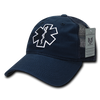 EMT Cross Trucker Hat Relaxed Mesh Baseball Cap Paramedic Star of Life - Rapid Dominance S79