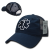 EMT Cross Trucker Hat Relaxed Mesh Baseball Cap Paramedic Star of Life - Rapid Dominance S79
