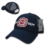 Fire Department Trucker Hat Relaxed Mesh Baseball Cap Firefighter FD - Rapid Dominance S79 - Picture 2 of 3
