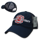 Fire Department Trucker Hat Relaxed Mesh Baseball Cap Firefighter FD - Rapid Dominance S79