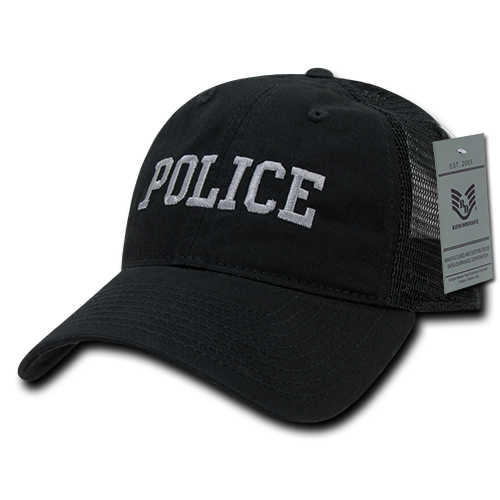 Police Trucker Hat Relaxed Mesh Baseball Cap Officer Cop - Rapid Dominance S79