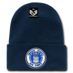 United States Air Force Beanie, Air Force Knit Cap, USAF Beanie, Air Force Emblem - Rapid Dominance S81 - 