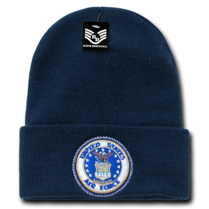 United States Air Force Beanie, Air Force Knit Cap, USAF Beanie, Air Force Emblem - Rapid Dominance S81 - 