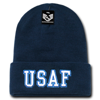 United States Air Force Beanie, Air Force Knit Cap, USAF Beanie, USAF Text - Rapid Dominance S81