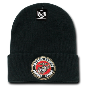United States Marine Corps Beanie, Marines Knit Cap, USMC Beanie, Marines Emblem - Rapid Dominance S81 - 