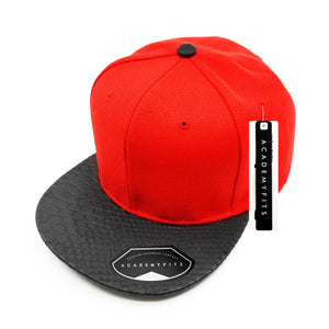 Academy Fits Snakeskin 2 Tone Strapback Cap 4013 - 