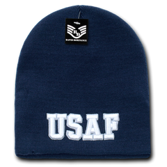 United States Air Force Beanie, Air Force Knit Cap, USAF Beanie, USAF Text - Rapid Dominance S90 - 