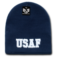 United States Air Force Beanie, Air Force Knit Cap, USAF Beanie, USAF Text - Rapid Dominance S90