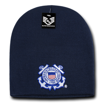 United States Coast Guard Beanie, Coast Guard Knit Cap, USCG Beanie, Coast Guard Seal - Rapid Dominance S90