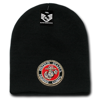 United States Marine Corps Beanie, Marines Knit Cap, USMC Beanie, Marines Emblem - Rapid Dominance S90