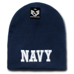United States Navy Beanie, Navy Knit Cap, USN Beanie, Navy Text - Rapid Dominance S90 - 