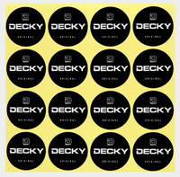 Decky 2" Stickers (Sheet of 16) - A001 - CASE Pricing