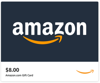 $8.00 Amazon.com eGift Card - Free with Qualifying $325+ Purchase