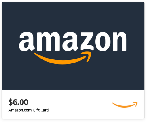 $6.00 Amazon.com eGift Card - Free Offer ($250 or More)