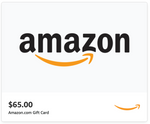 $65.00 Amazon.com eGift Card - Free with Qualifying $2500+ Purchase