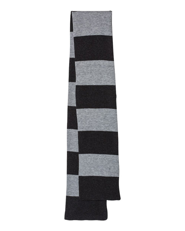 Sportsman Rugby-Striped Knit Scarf - SP02 - 7.25"W x 69"L
