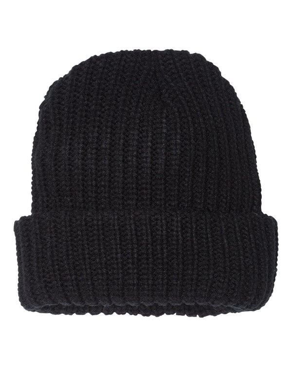 Sportsman SP90 - 12" Chunky Knit Cuffed Beanie, Knit Cap