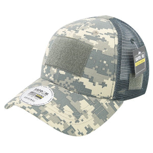 Ripstop Tactical Operator Hat Trucker Mesh Cap Patch Military Army - Rapdom T111 - 