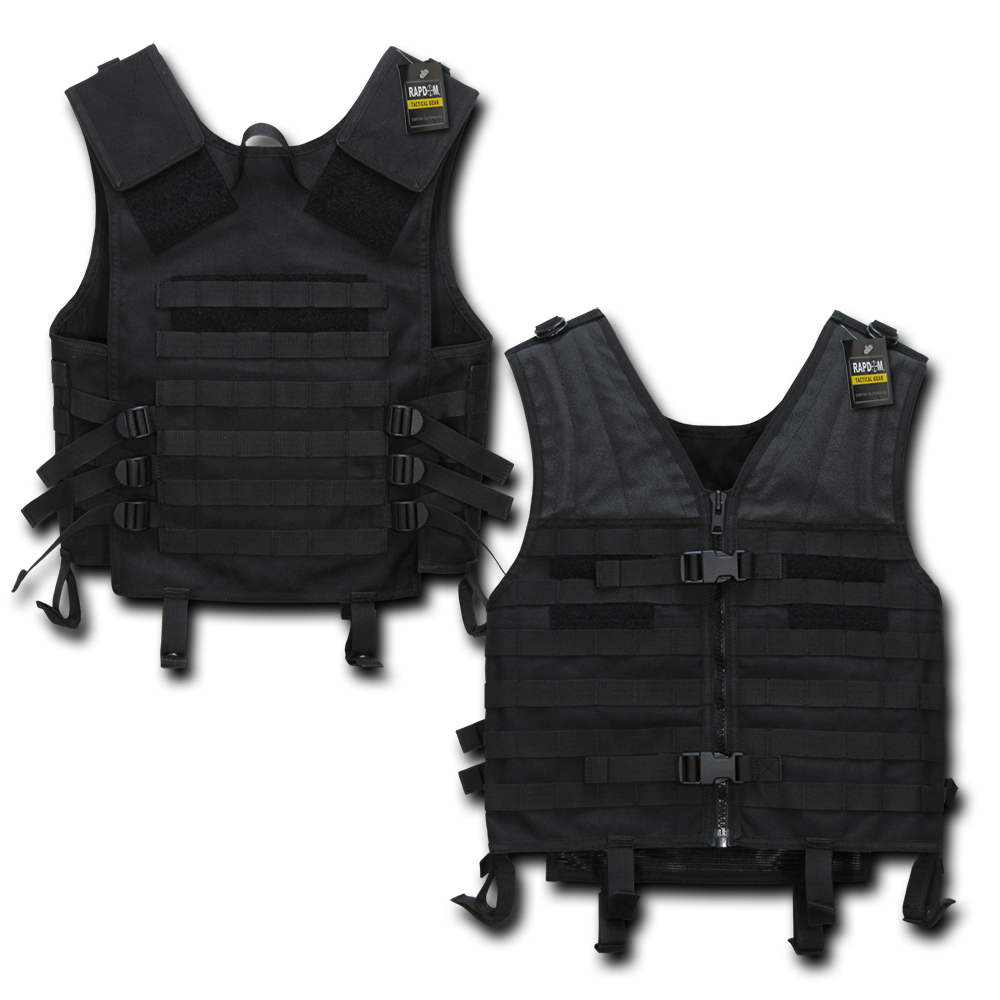 police and tactical gear RAPDOM Tactical Modular Style Vest, Black