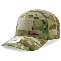MultiCam Camo Operator Cap, Tactical Camouflage Patch Hat, Hook & Loop - Rapid Dominance T73 - 