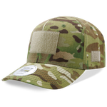 MultiCam Camo Operator Cap, Tactical Camouflage Patch Hat, Hook & Loop - Rapid Dominance T73
