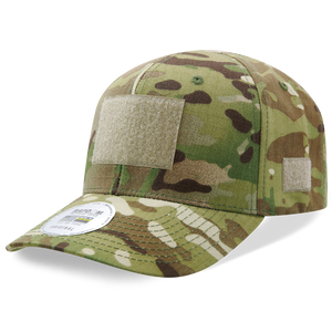 MultiCam Camo Operator Cap, Tactical Camouflage Patch Hat, Hook & Loop - Rapid Dominance T73 - 