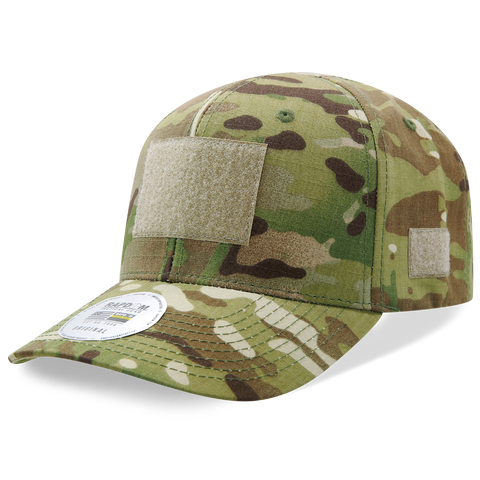 MultiCam Camo Operator Cap, Tactical Camouflage Patch Hat, Hook & Loop - Rapid Dominance T73