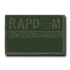 Tactical Canvas Patch, Flag, TBL, SWAT, Fire, Border Patrol, Police, Security, Sheriff, Medic - Rapdom T91