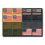 Rapid Dominance Tactical Micro Patches, US Flag, 16 pack - Rapdom T95