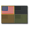 Tactical USA Flag Tactical Mini Rubber Patches, H&L Hook & Loop-Back, Velcro - RapDom T96