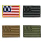 Tactical USA Flag Tactical Mini Rubber Patches, H&L Hook & Loop-Back, Velcro - RapDom T96 - Picture 3 of 13