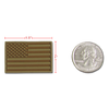Tactical USA Flag Tactical Mini Rubber Patches, H&L Hook & Loop-Back, Velcro - RapDom T96
