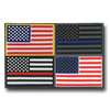 Tactical USA Flag Tactical Mini Rubber Patches, H&L Hook & Loop-Back, Velcro - RapDom T96