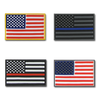 Tactical USA Flag Tactical Mini Rubber Patches, H&L Hook & Loop-Back, Velcro - RapDom T96