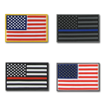 Tactical USA Flag Tactical Mini Rubber Patches, H&L Hook & Loop-Back, Velcro - RapDom T96 - Picture 6 of 13