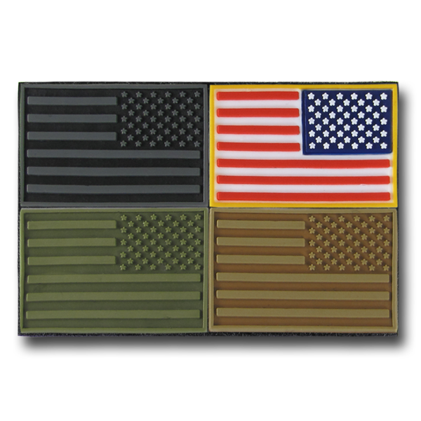 Flag patches, DuraGrip® Hook and loop country patches, state patches
