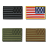 Tactical USA Flag Tactical Mini Rubber Patches, H&L Hook & Loop-Back, Velcro - RapDom T96