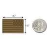 Tactical USA Flag Tactical Mini Rubber Patches, H&L Hook & Loop-Back, Velcro - RapDom T96