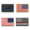Tactical USA Flag Tactical Mini Rubber Patches, H&L Hook & Loop-Back, Velcro - RapDom T96