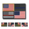 Tactical USA Flag Tactical Mini Rubber Patches, H&L Hook & Loop-Back, Velcro - RapDom T96